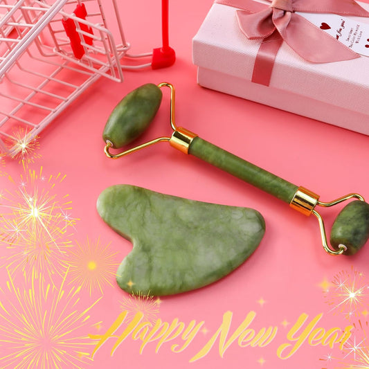 BAIMEI Gua Sha Set and Jade Roller