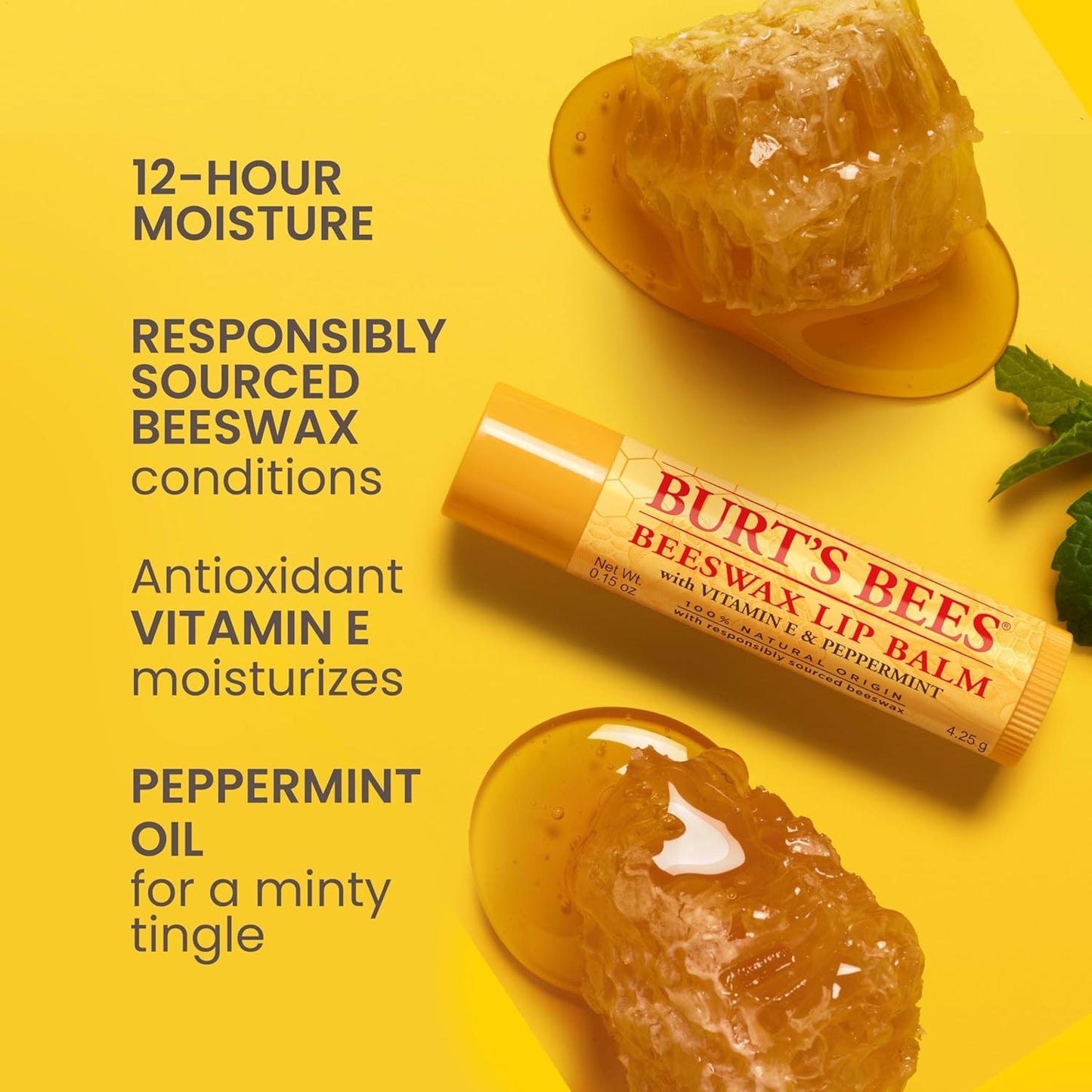 Burt's Bees 100% Natural Moisturizing Lip Balm